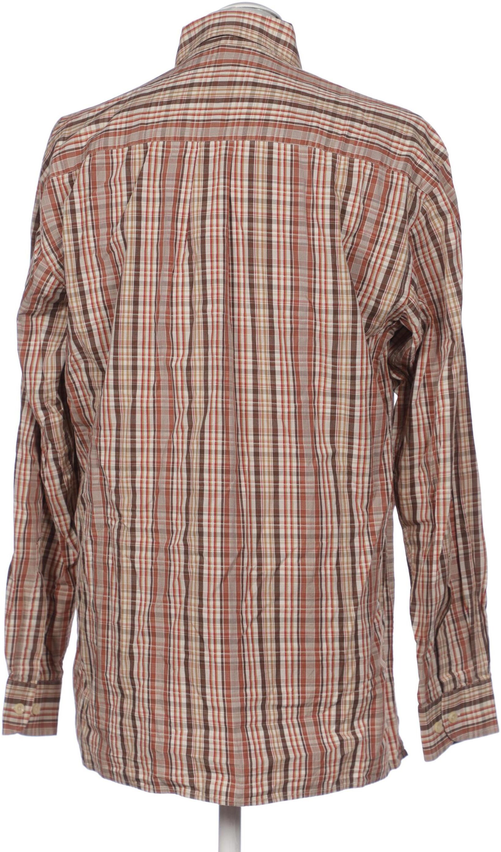 Pierre Cardin Herren Hemd, Braun, Gr. 39, Baumwolle - Second Hand