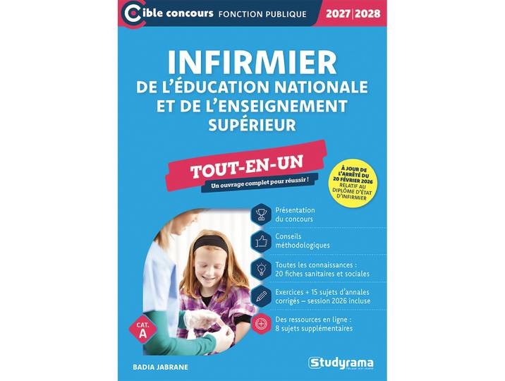Infirmier de l’Éducation nationale et de l’enseignement supérieur – Tout-en-un (Catégorie A – Concours 2027-2028) (Broché)