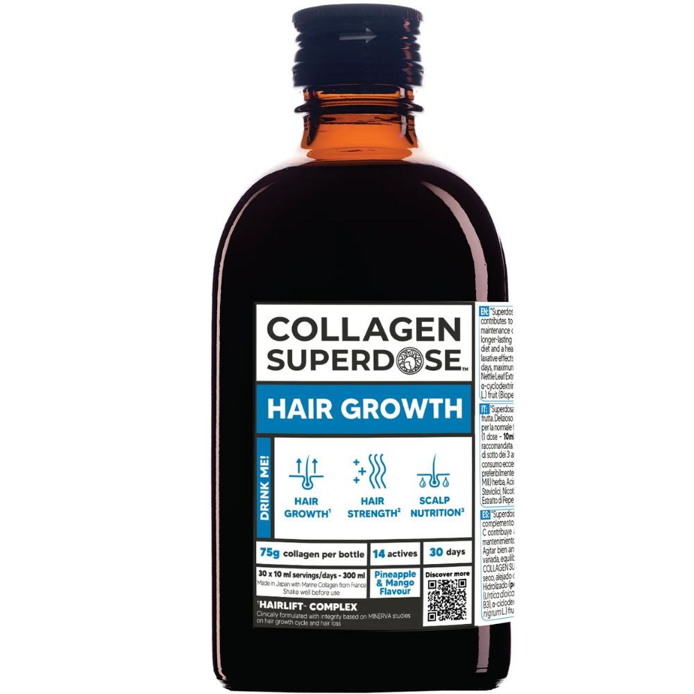 Gold Collagen Superdosis de colágeno para el crecimiento del cabello 300mL Pine and Mango