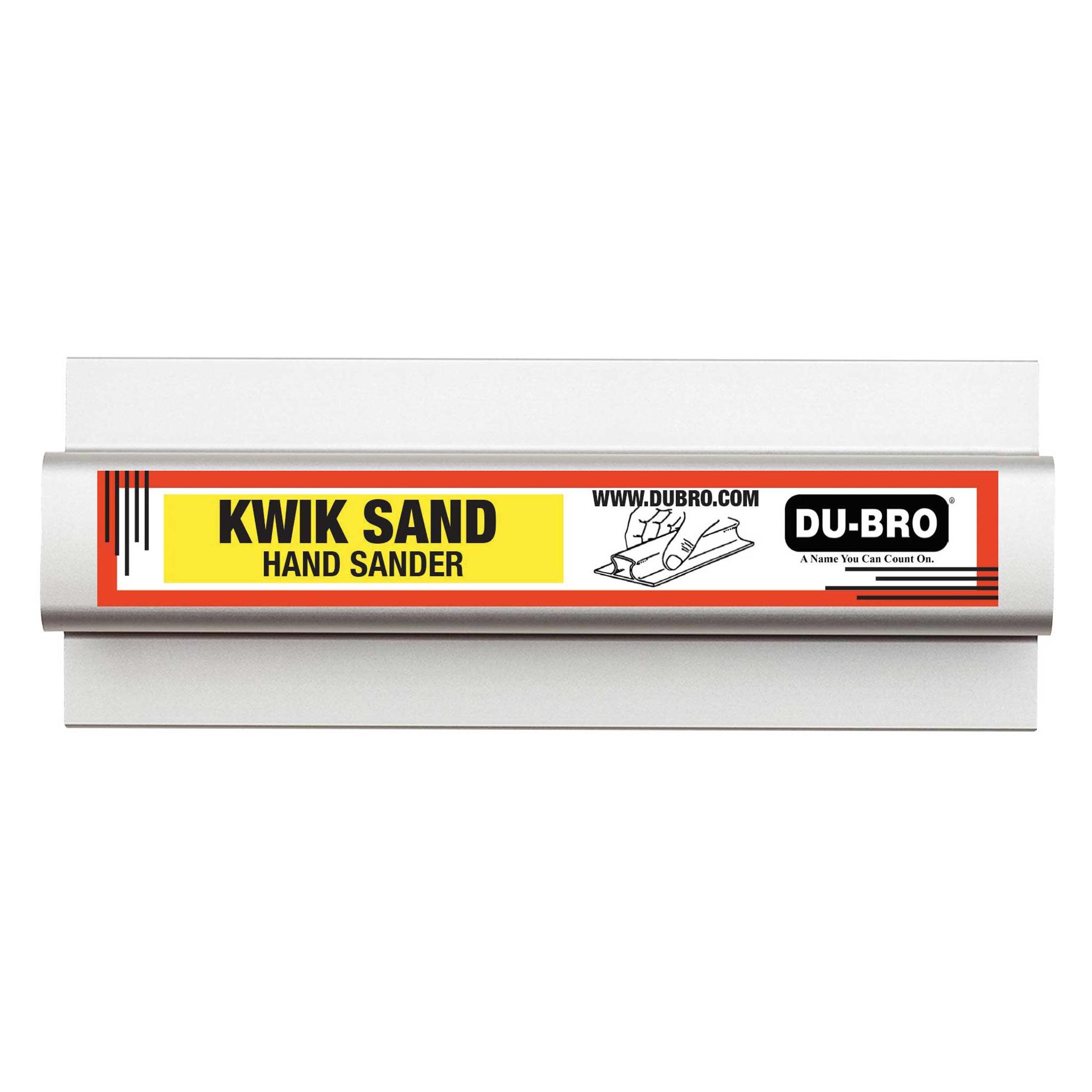 Du-Bro DUBRO Kwik Hand Sander 138x63mm (5,5"x2,5") mit je 1x P80/150/220 Schleifpapier, Schleifbl (3400-55)