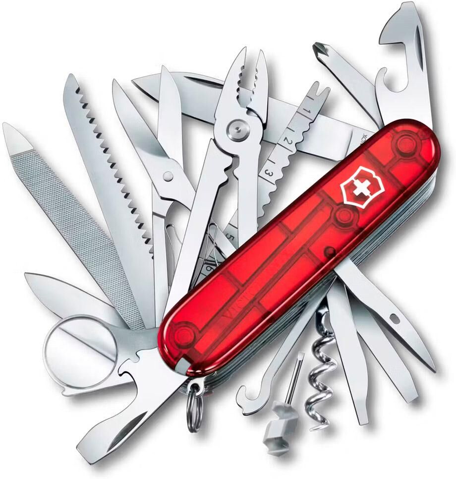 Victorinox  - Swiss Champ Translucide Red - Couteaux