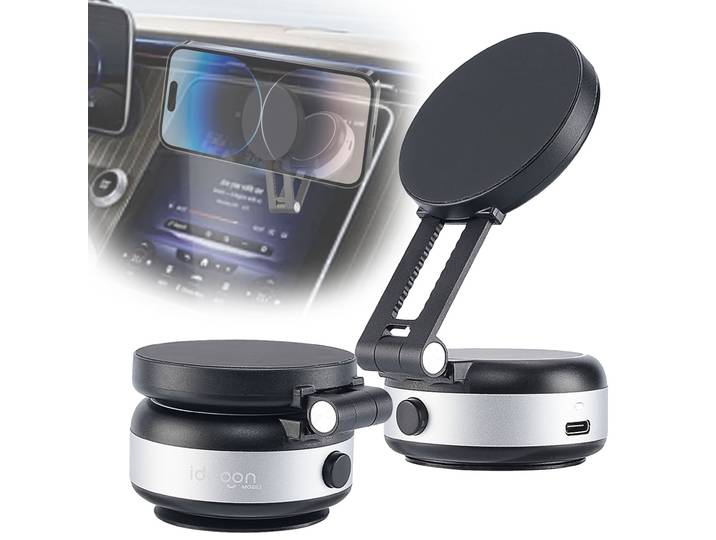 Magnetische Smartphone-Halter mit elektrischem Vakuum-Saugnapf