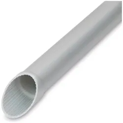 3x Csdk SL, Kabelschutz + Kabelführung, Plastrør stiv, pvc 16 mm grå med muffe 3 meter - (3 meter) (Kabelkanal, 300 cm)