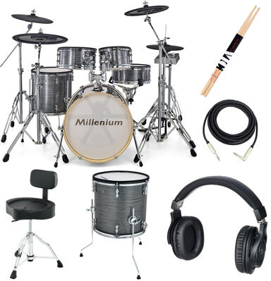 Millenium MPS-1000 E-Drum Complete Bundl Grey Line