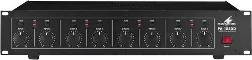 Monacor PA-1850D ELA-Verstärker 50W 8-Kanal