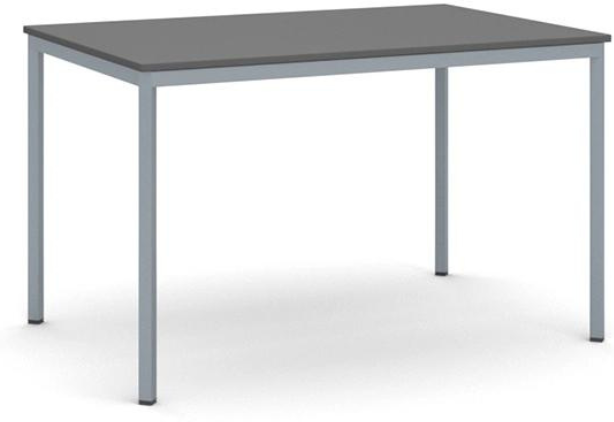 B2B Partner Esstisch BASIC, 120x80 cm, Gestell dunkelgrau, Graphit