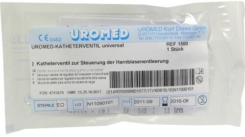 Uromed Katheterventil universal 1500 1stk