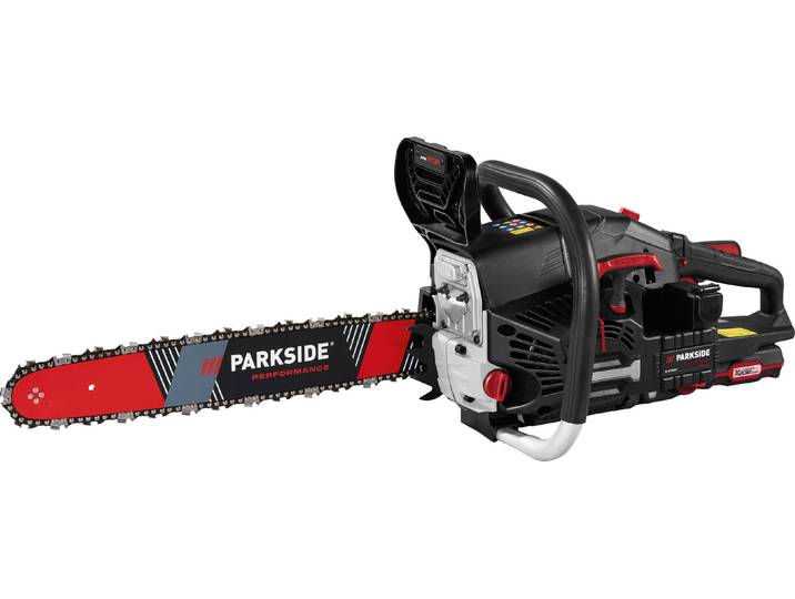 Tronçonneuse à essence PARKSIDE PERFORMANCE® avec démarrage électrique « PPBKS 56 C3 »