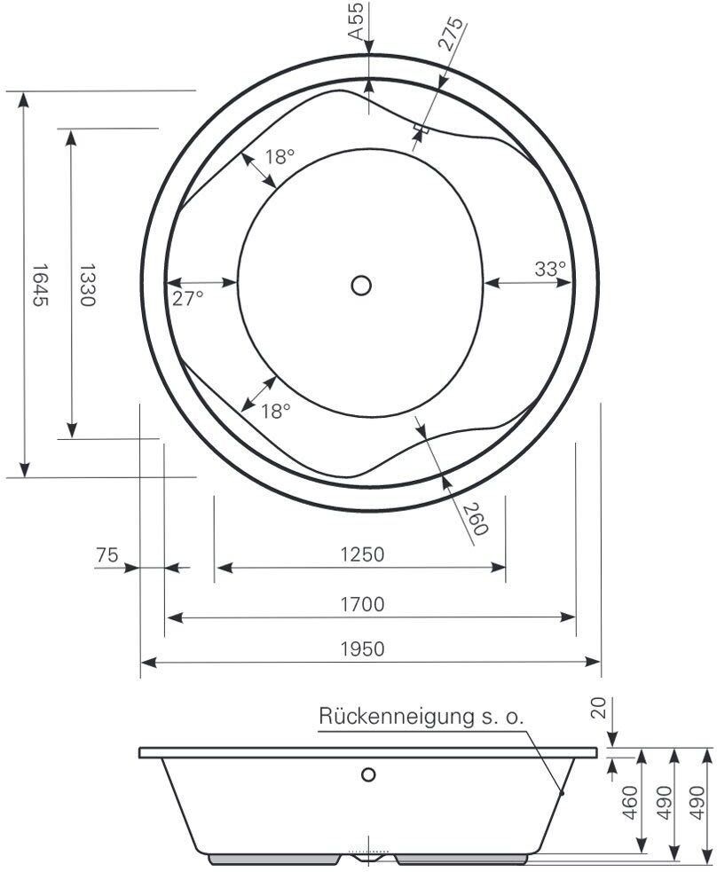 Mauersberger Coperi Rundbadewanne