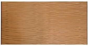 Fasade FASÄDE Waves Horizontal 4-foot x 8-foot PVC Wall Panel in Polished Copper