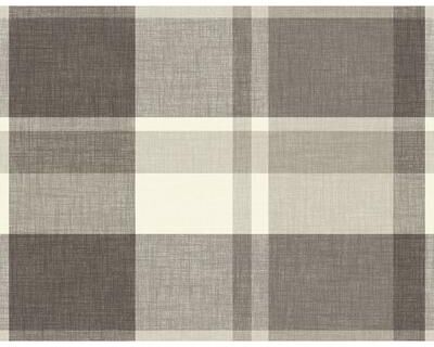 A-Street Prints Madaket Charcoal Plaid Wallpaper
