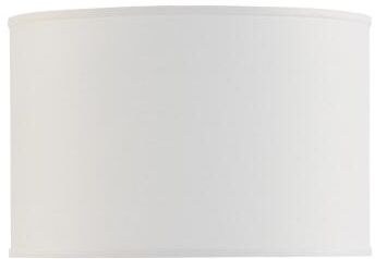 "Couture Drum Lamp Shade - Off White Linen, 12""H X 18"" Diameter - Ballard Designs"