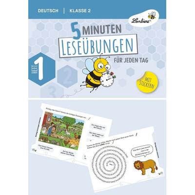 5 Minuten Leseübungen für jeden Tag, Geheftet von , Lernbiene, 978-3-7468-1322-6