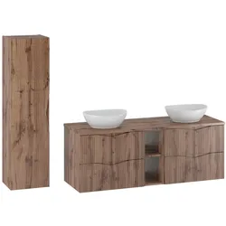 BADMÖBEL 140.6cm Tao 2er-Set Holz