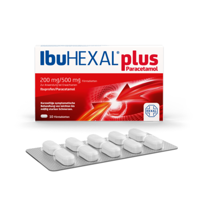 Hexal AG IBUHEXAL plus Paracetamol 200 mg/500 mg Filmtabl. 10 St 18334428