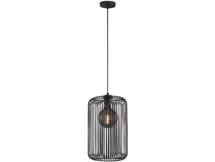 Schöner Wohnen Pendelleuchte Cage, Schwarz, Sandfarben, Metall, 150 cm, Lampen & Leuchten, Innenbeleuchtung, Hängeleuchten, Pendelleuchten
