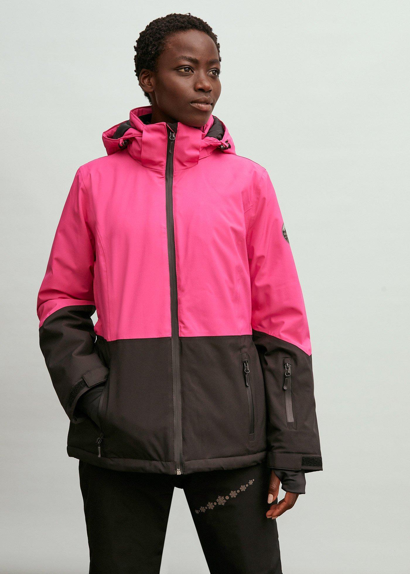 bonprix wasserdichte Ski Funktions-Jacke, pink, Gr.54, Figurbetonte Ski-Jacke mit Belüftungsschlitzen und Fleece-Futter am Rücken sowie in den Taschen, weit geschnitten