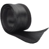 Flexibler Kabelschlauch mit Klettverschluss schwarz, 2 m