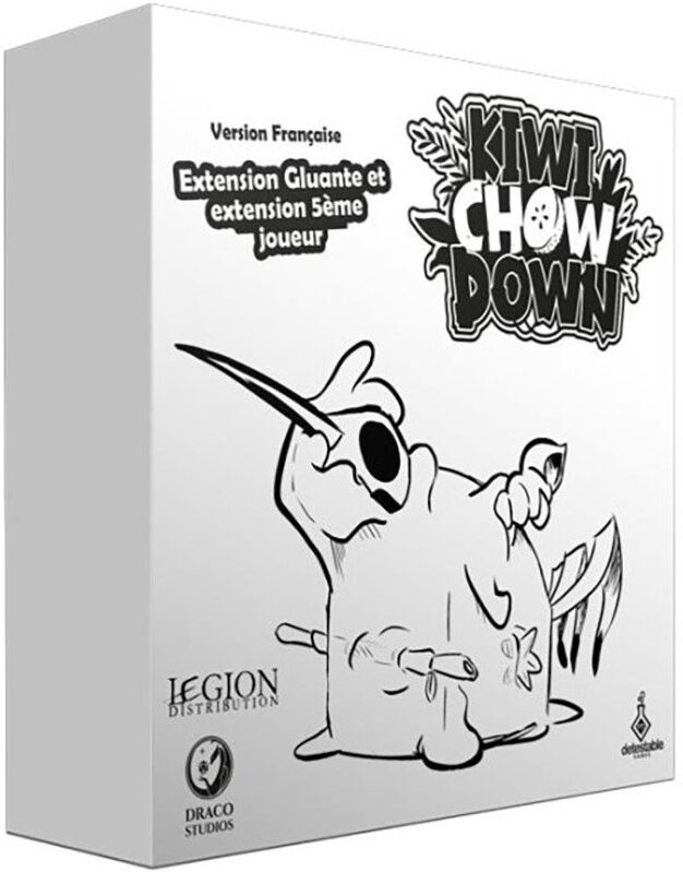 Detestable Games Extension Gluante et 5ème joueur - Kiwi Chow down