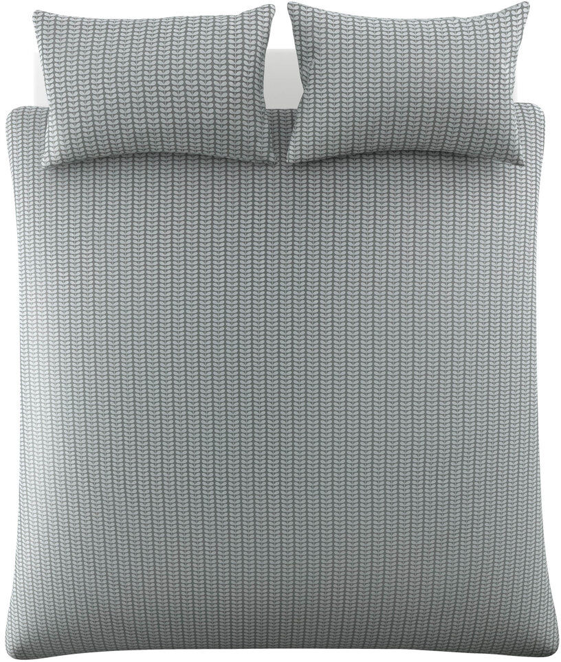 Orla Kiely Tiny Stem Duvet Cover Grey/White Super King Duvet Cover