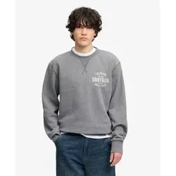Superdry für Herren. M2014563A Sweatshirt Block Text grau (S), Lässig, Baumwolle, Langarm