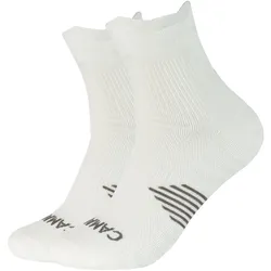 2er Pack camano Performance Light Quarter Trainingssocken 1000 - white 39-42