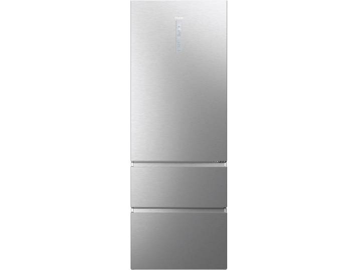 HAIER Kühl-/Gefrierkombination HTW7720BNMM , Energieeffizienz: B, silber (edelstahl), Rechtsanschlag, wechselbar, Kühlschränke, Kühl-/Gefrierkombination
