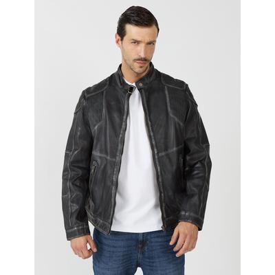 Lederjacke JCC "Marx-B", Herren, Gr. M, schwarz, Obermaterial: 100% Lammleder. Futter: 100% Baumwolle, Jacken