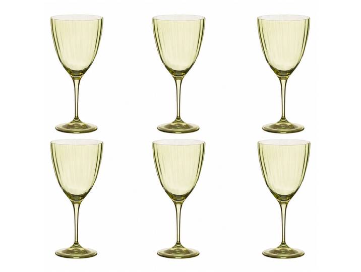 Verres à vin Sensa Riffel ensemble de 6 20cm Vert/Vert