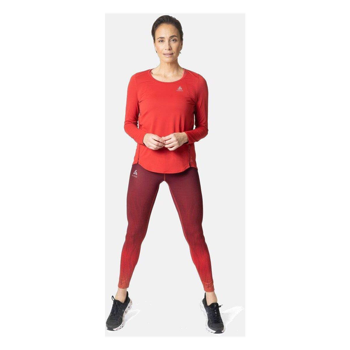 Odlo Tights Zeroweight Print american beauty (30837) S 322951-30837-S