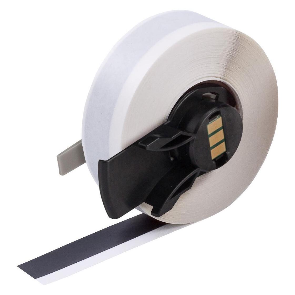 Brady M6C-500-439-BK, Vinyl, Schwarz, glänzend, 12.70 mm x 15.24 m, permanent, Endlos (12.70 mm) (M6C-500-439-BK)