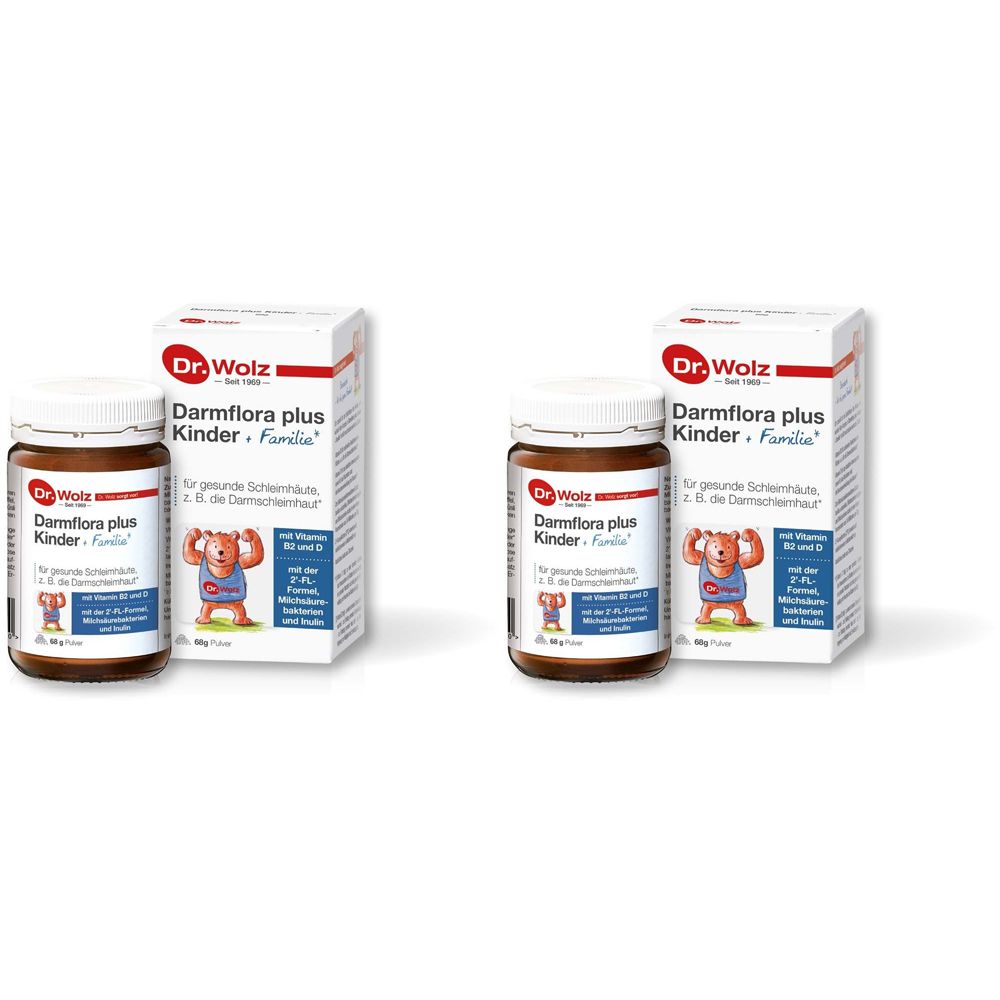 2x Darmflora plus Kinder+Familie Pulver 2x68 g