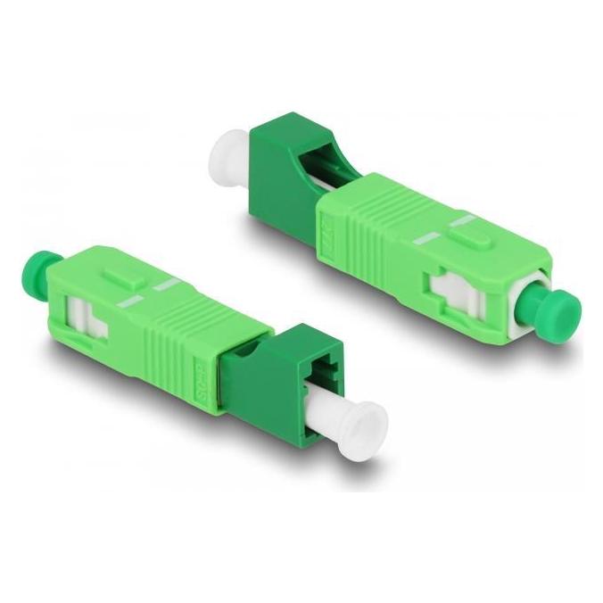 Delock LWL Hybrid Kupplung SC Simplex Stecker zu LC Simplex Buchse (Netzwerk Kupplung) (87940)