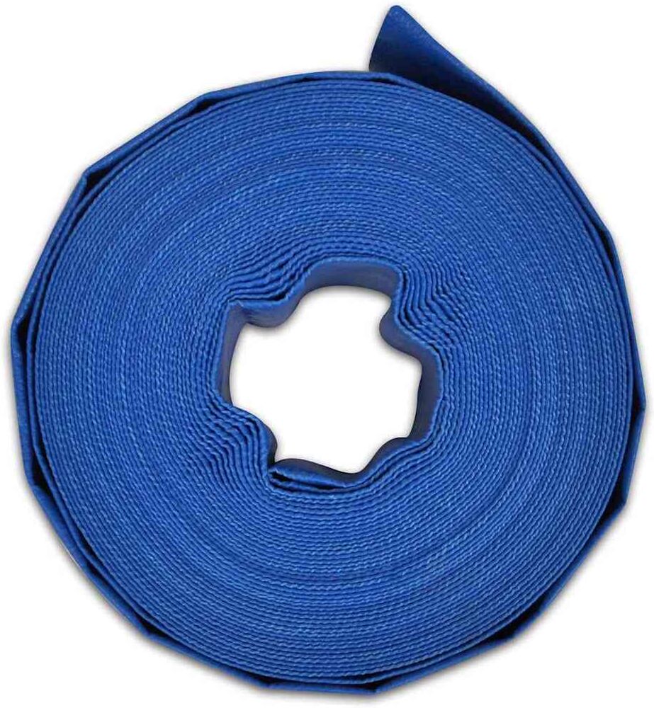 vidaXL Manguera plana PVC 100 m 1,5 Azul