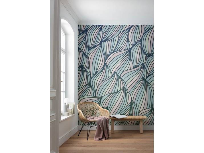 Fototapete KOMAR Komar Vlies Fototapete - Gentle Waves - Größe 250 x 250 cm , lila (modern), L:2,5m, Vlies, Tapeten, Fototapete