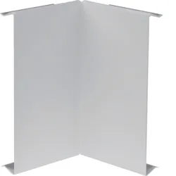 Hager BRS1202I7035 Inneneck-Abdeckung zu BRS Oberteil 120mm aus Stahlblech in lichtgrau