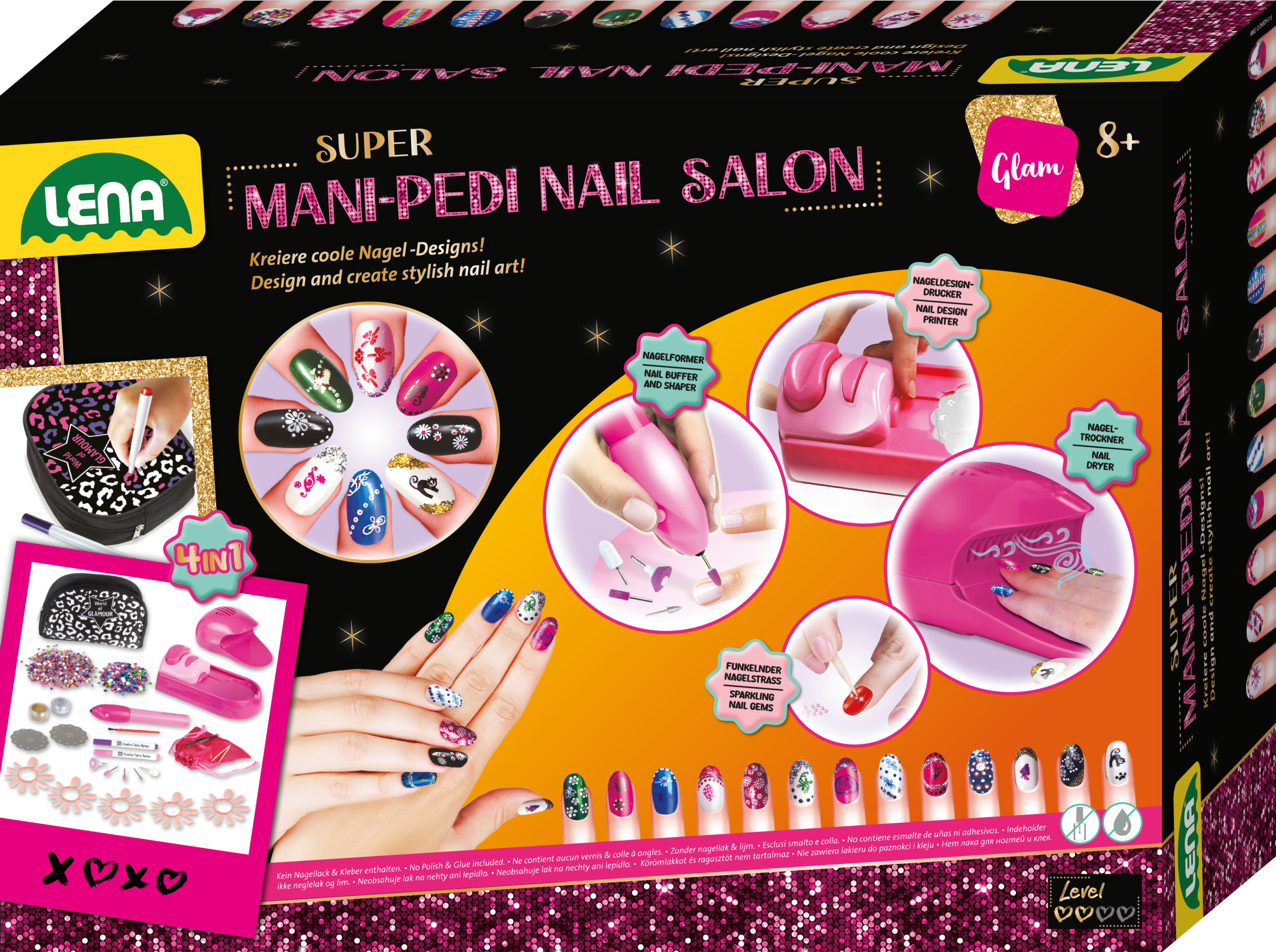 LENA Mani-Pedi Nail Salon, Faltschachtel