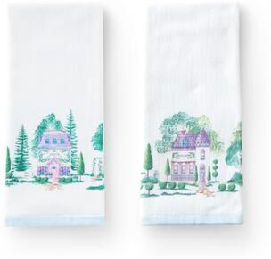 Lenox Spice Village Kitchen Towels, Set of 2 - 18x28