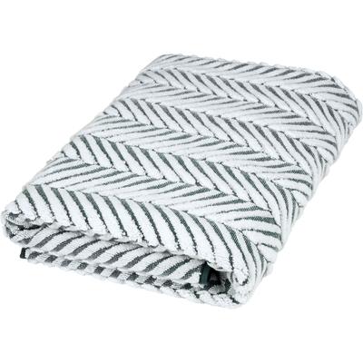 Duschtuch ROSS "Sensual 9002", grün (moosgrün, weiß), B:75cm L:140cm, Frottier, Obermaterial: 100% Baumwolle, Handtücher, im Zopfmusterstil