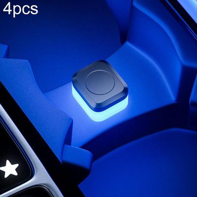 Inspired Deals 4PCS USB Car Interior LED Ambient Lights Multi Color Atmosphere Lighting Kit blue Light
