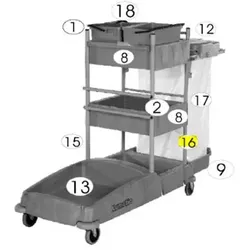 Numatic 418821 hinterer Halterahmen für VCN-1604 Numatic Zubehör und Ersatzteile