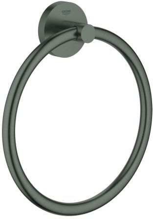Grohe Essentials Handtuchring 40365AL1 hard graphite gebürstet, verdeckte Befestigung