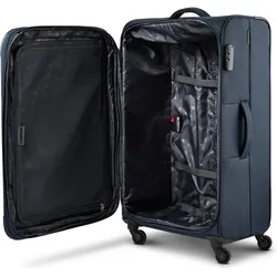 Wenger Beaumont 4 Rollen Kofferset 3-teilig mit Dehnfalte, Koffer, Blau