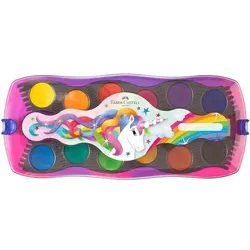 Faber-Castell (Schule) Wasserfarbkasten Einhorn blau