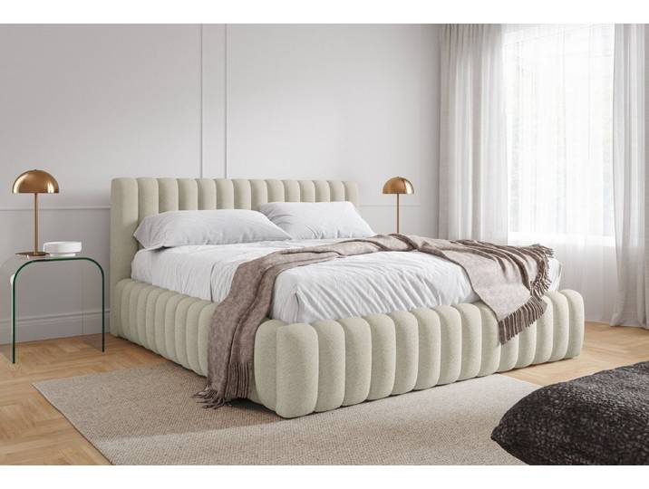 yourhouse24 Polsterbett Design-Polsterbett – Cloud-Bed im Chunky-Style, Luxus Wolkenbett mit Bettkasten & Lattenrost