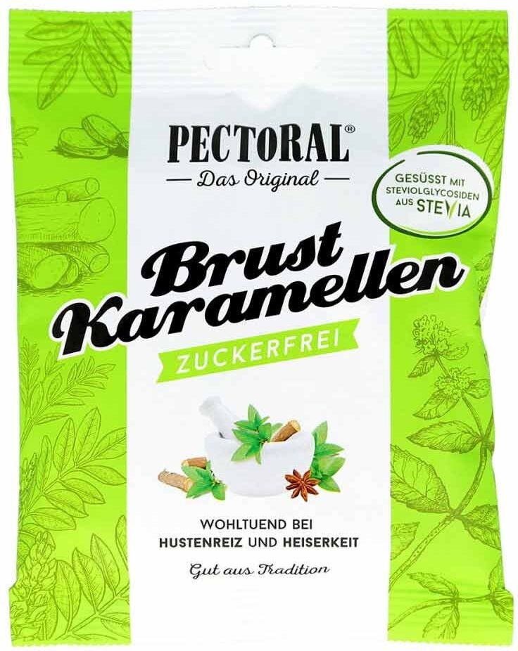 Pectoral Brustkaramellen zuckerfrei Beutel