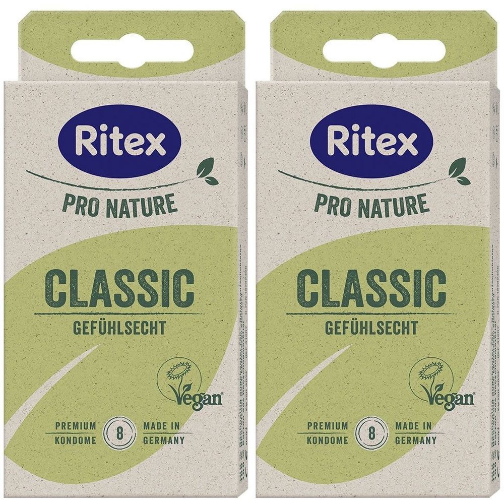 Ritex PRO Nature Classic vegan Kondome 2x 2x8 St