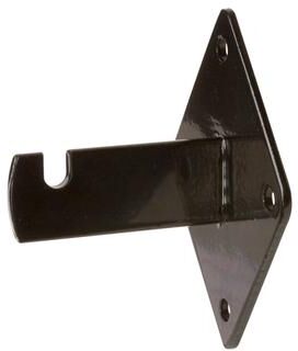 Econoco Metal Wall Bracket for Grid Panels, Black Finish, (Pack of 96)