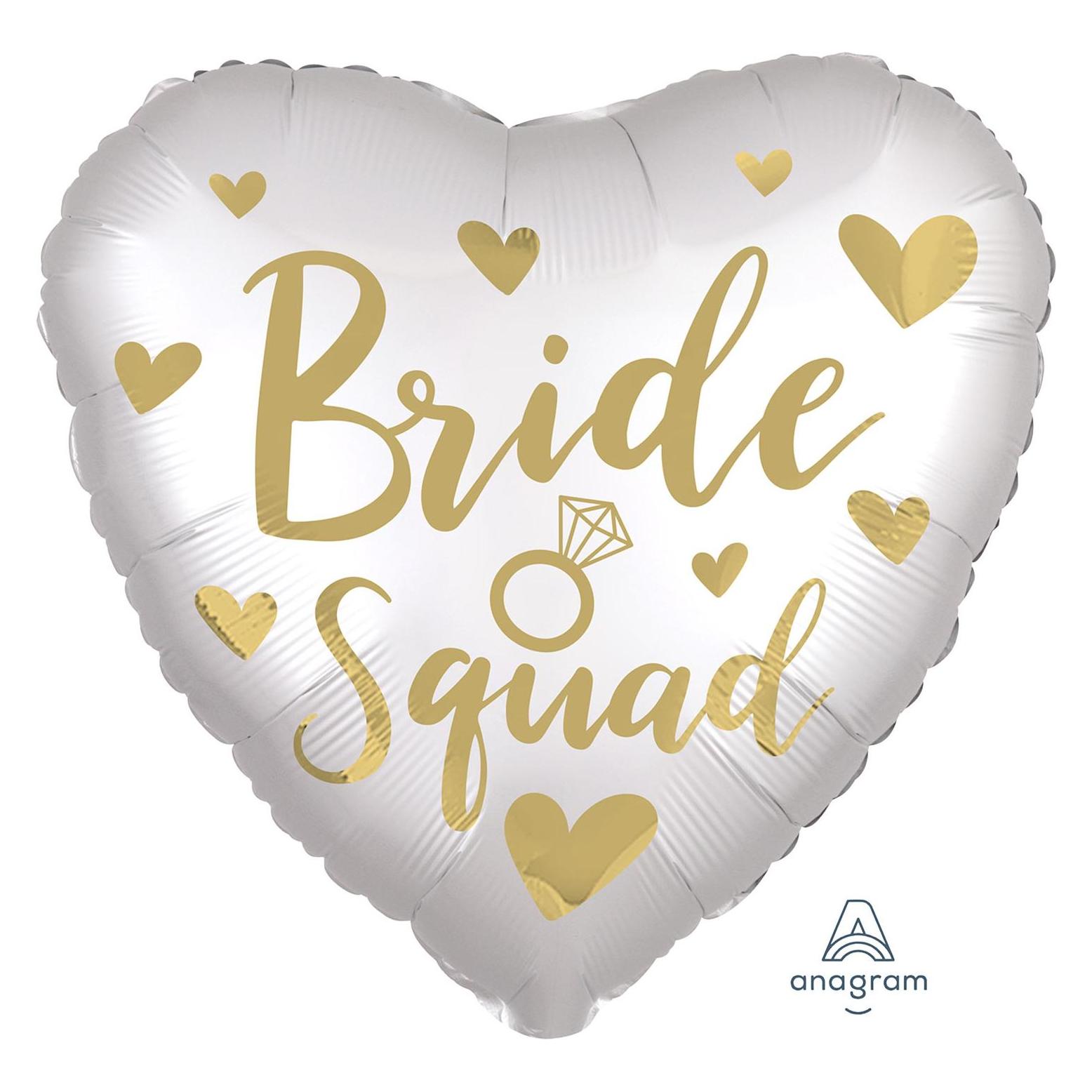 Anagram Standard Satin Bride Squad Folienballon verpackt (5x) (4175001)