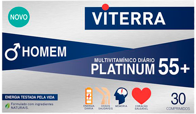 Viterra Platinum 55+ Homem 30 comprimidos